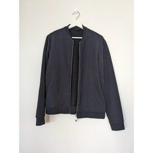 COS Navy Cotton Bomber Jacket (Size: S)